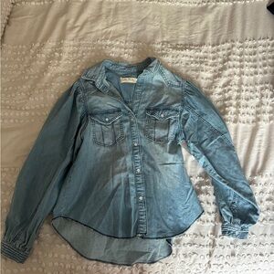 We The Free Sky Blue Denim Shirt